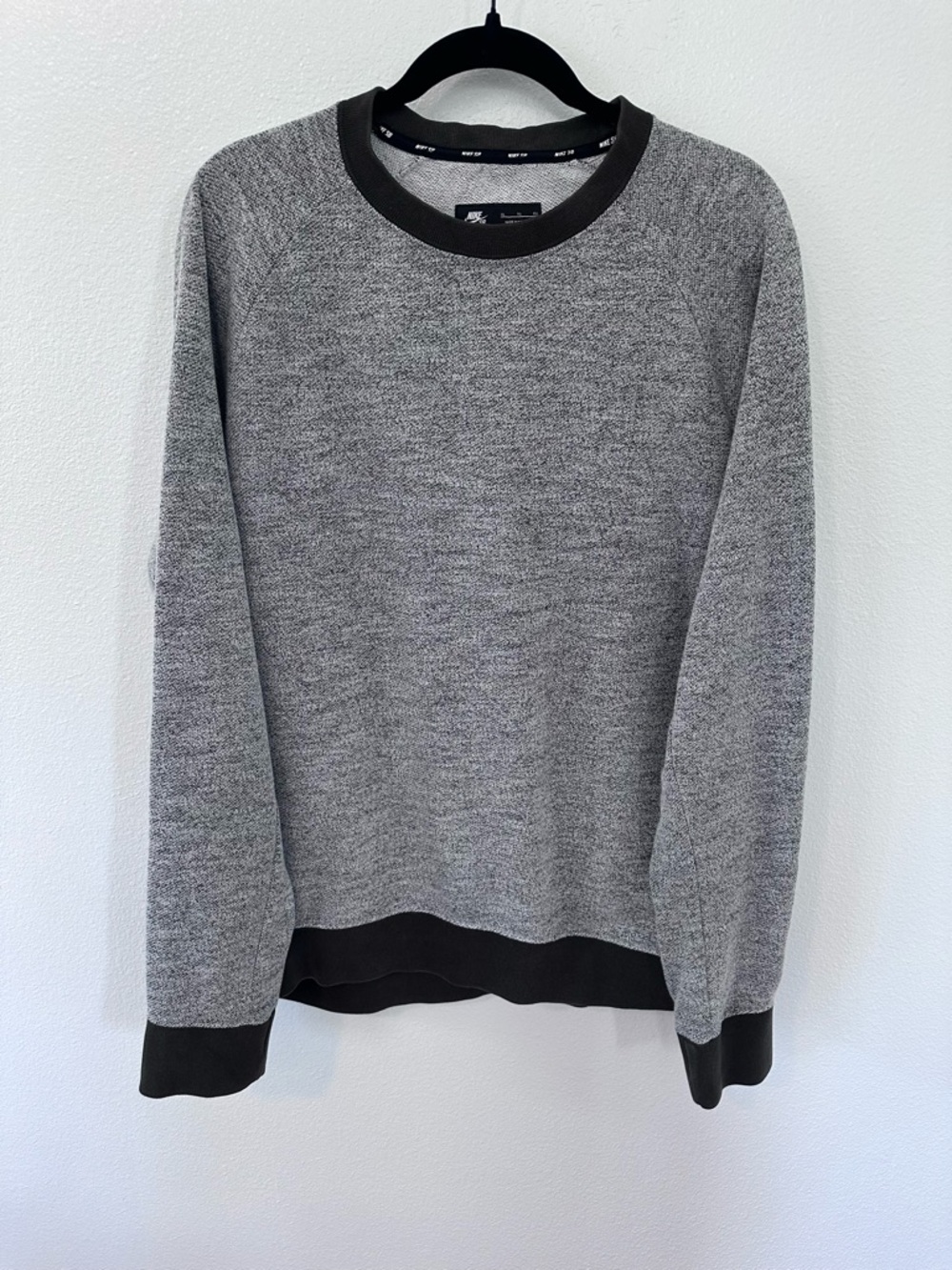 Nike Gray Crewneck Sweater with Black Trim
